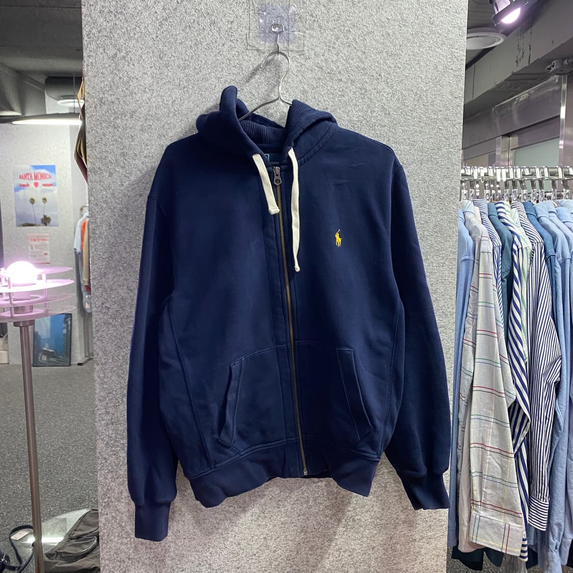 폴로랄프로렌 옐로우포니 네이비 풀 후드집업B4281 상품이미지2