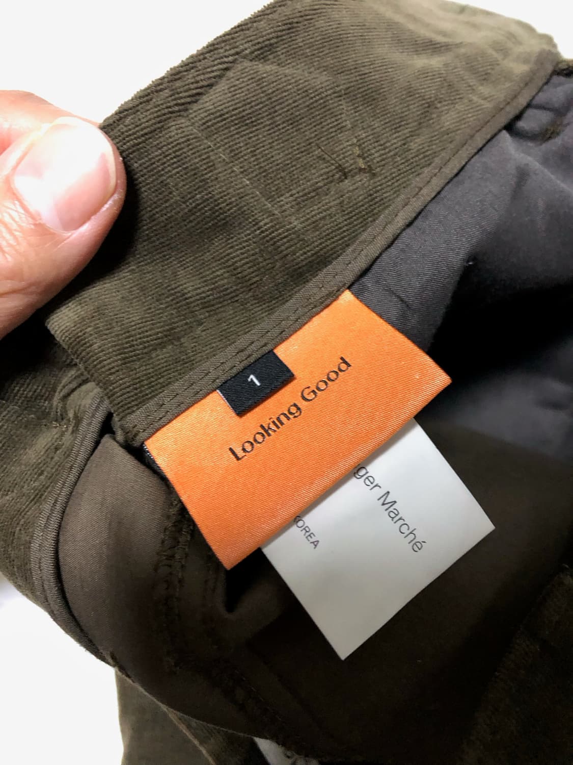 1) LFM 카키브라운 코듀로이 팬츠 상품이미지6