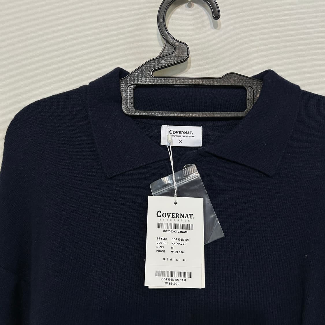 커버낫 남성 니트 M 새상품 상품이미지2