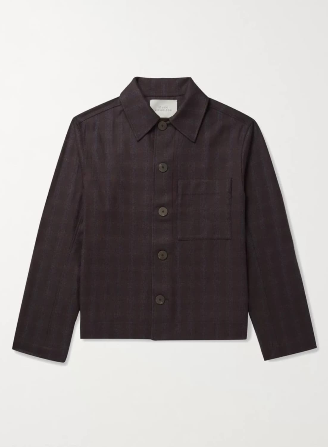 스튜디오니콜슨 미코 체크 오버셔츠 자켓 M 상품이미지1