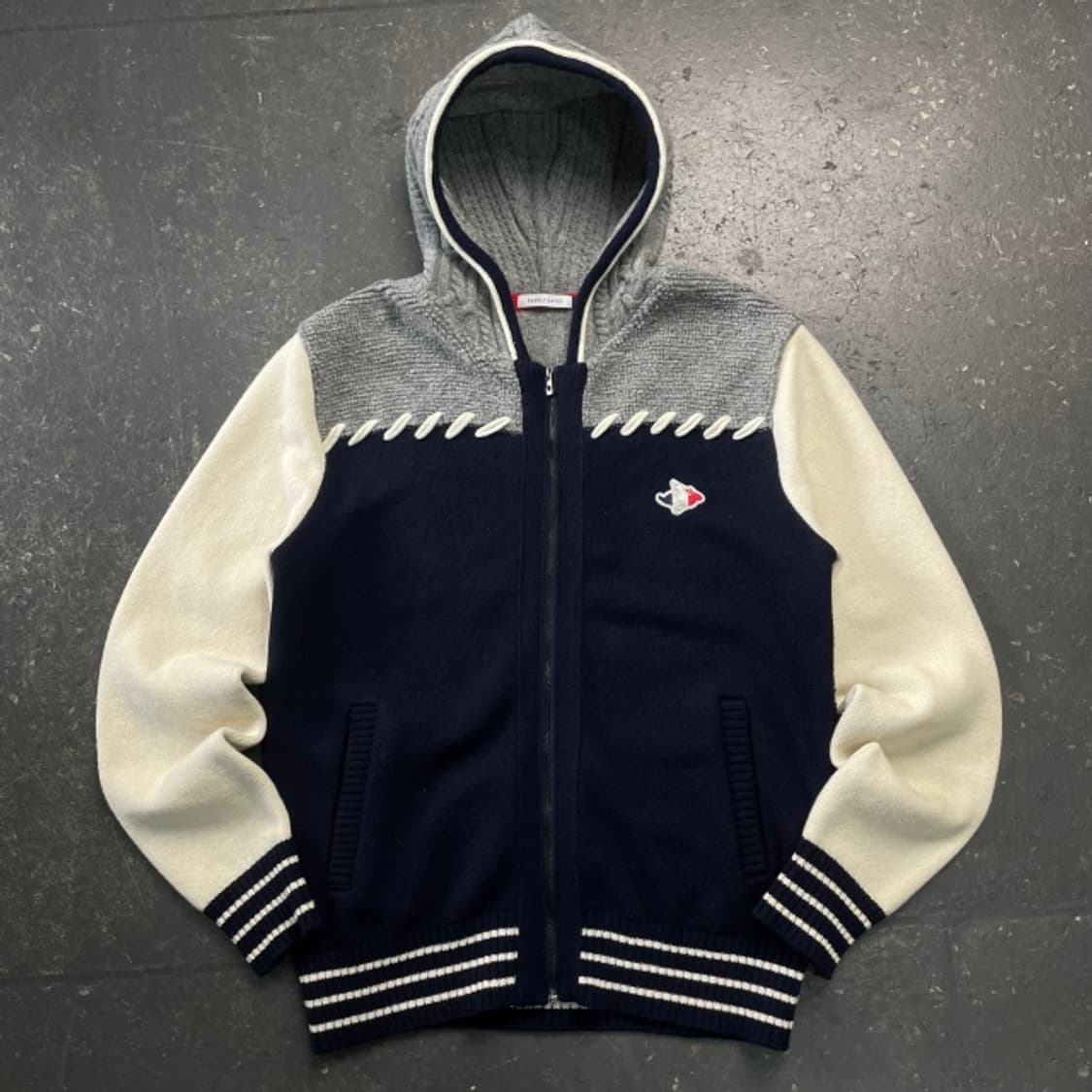 100 파리게이츠 니트 후드집업 상품이미지1