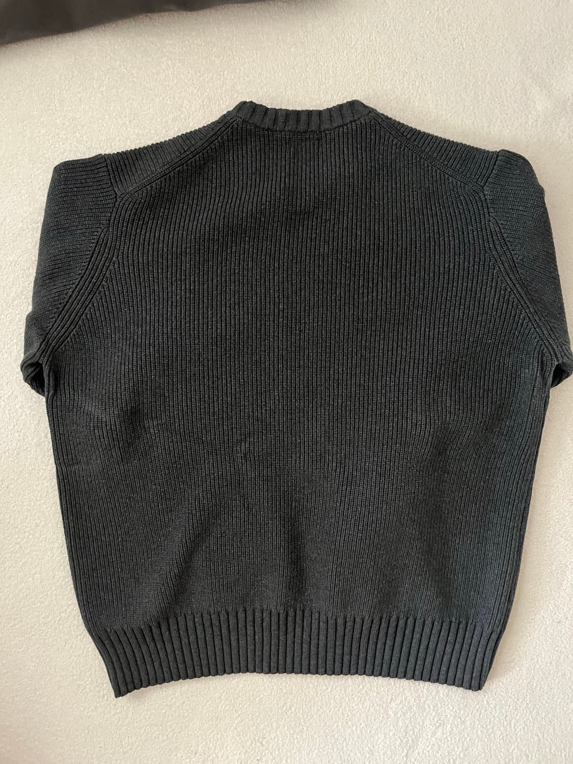 애습 인텔리 코튼 크루넥 니트 차콜 xl 상품이미지3