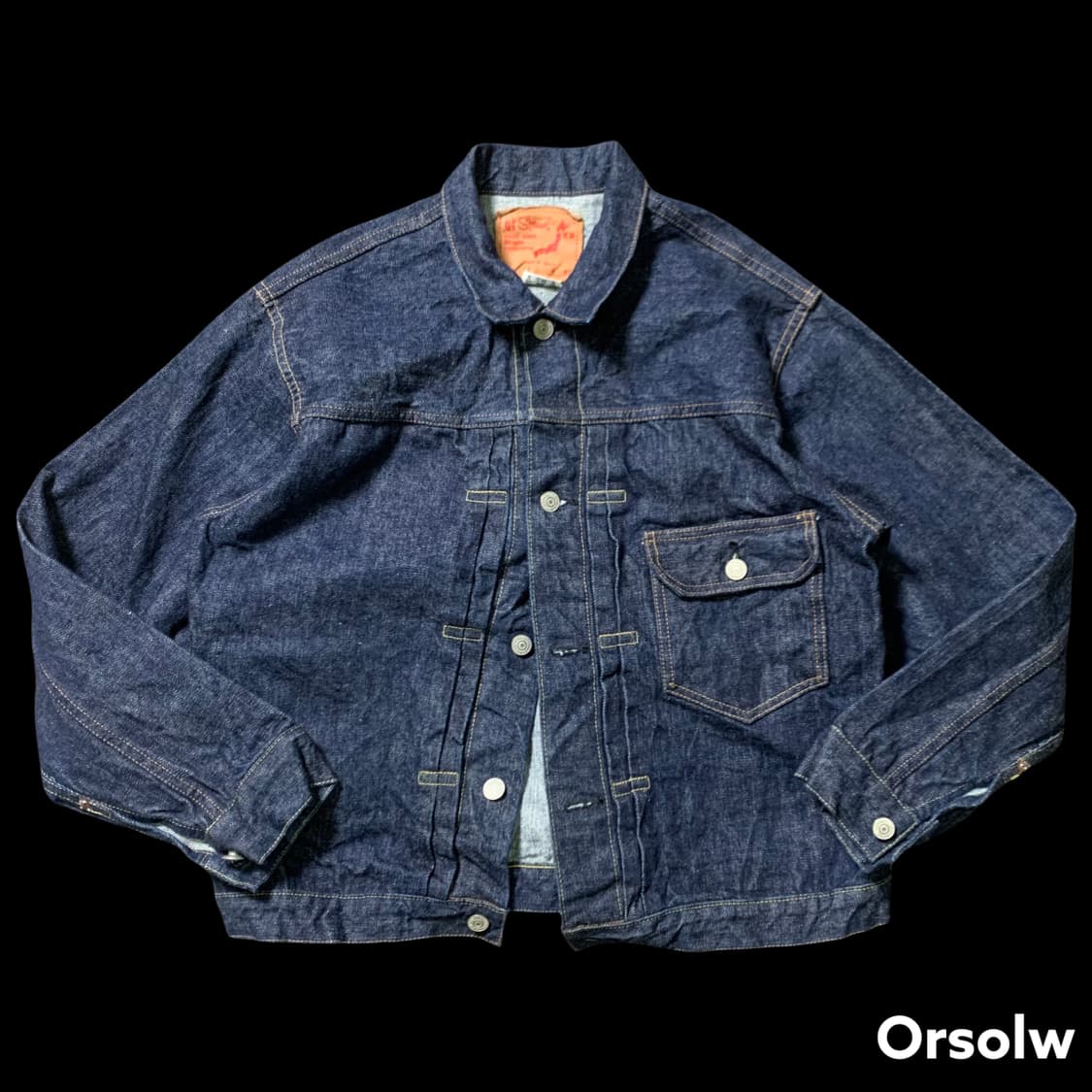 [M] 오어슬로우 1세대 타입 셀비지 데님 자켓 상품이미지1