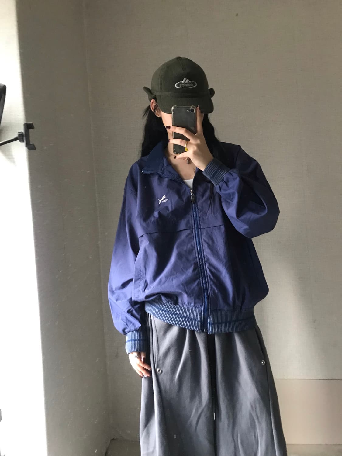 퓨마 올드스쿨 네이비 바람막이 상품이미지5