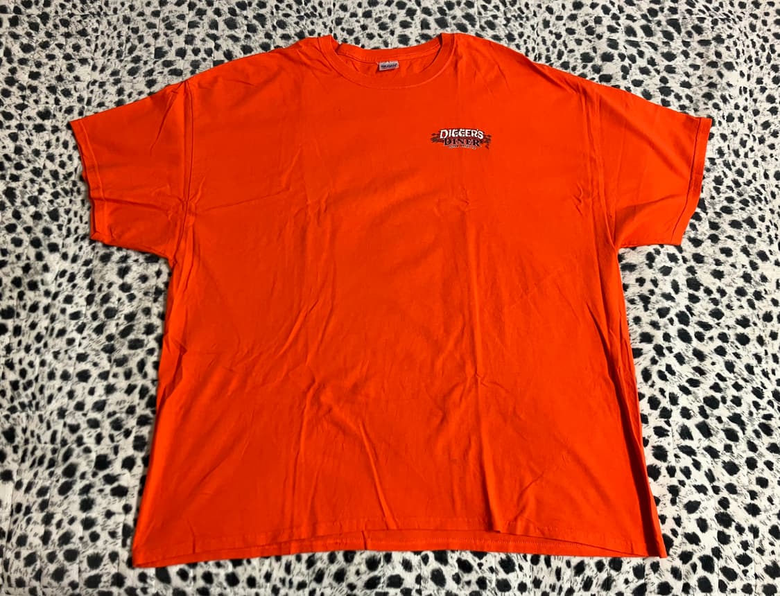 GILDAN 길단 핫도그 오렌지 티셔츠 3XL 구제 빈티지 상품이미지2