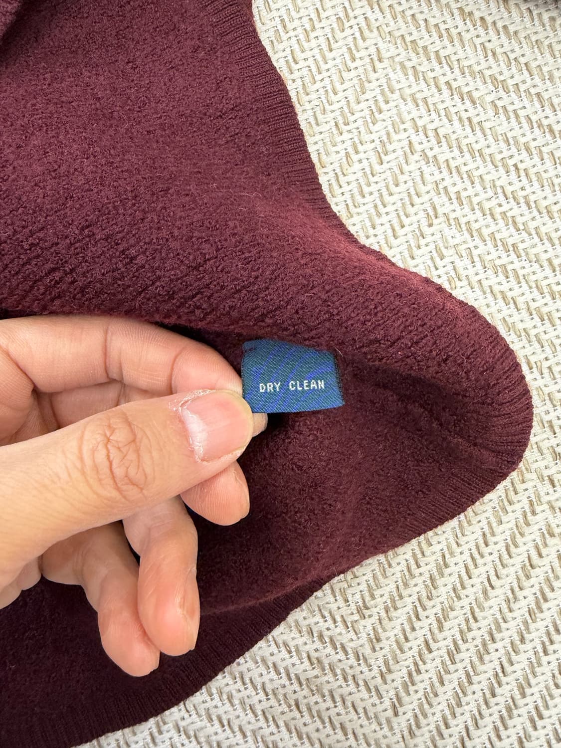 정품) 폴로랄프로렌 메리노울 여성 브이넥 니트 XL 상품이미지6