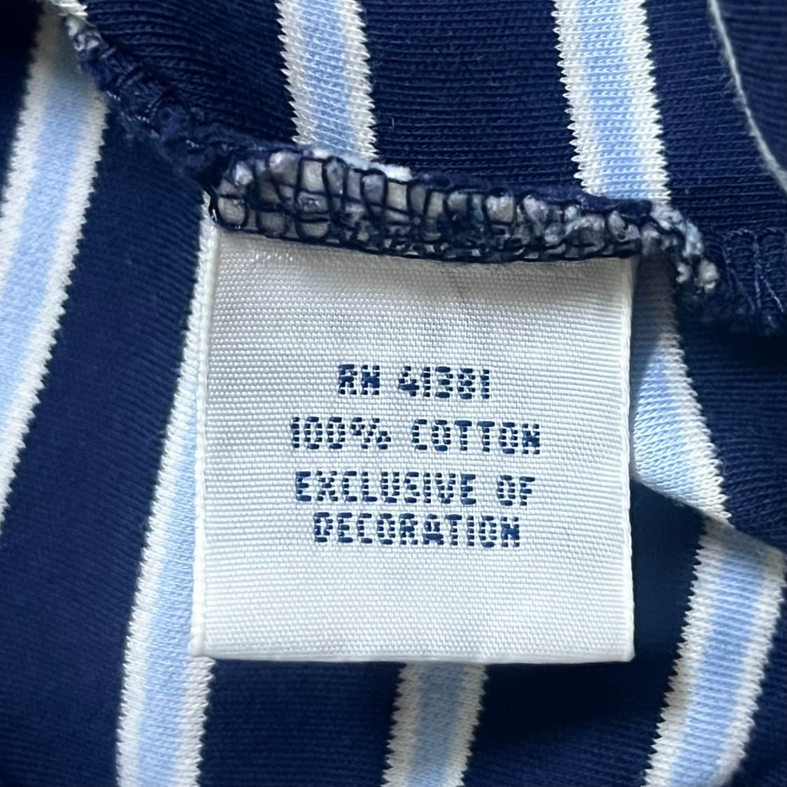 폴로랄프로렌 네이비 멀티 스트라이프 카라 티셔츠  상품이미지5