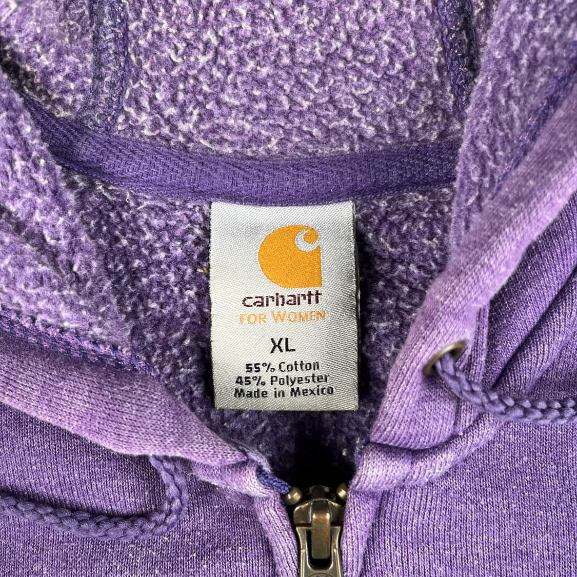 빈티지 칼하트 플리스 래글런 후드집업 상품이미지3