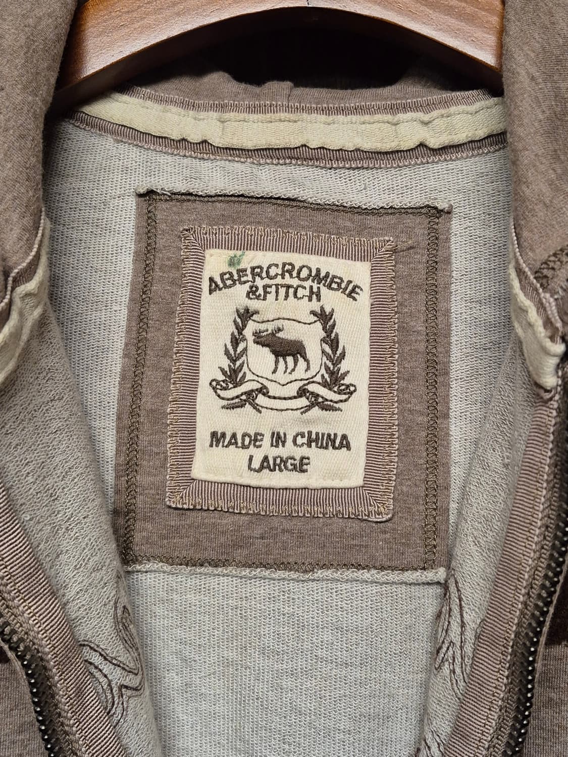 ABERCROMBIE BROWN HOODIE ZIPUP 상품이미지6