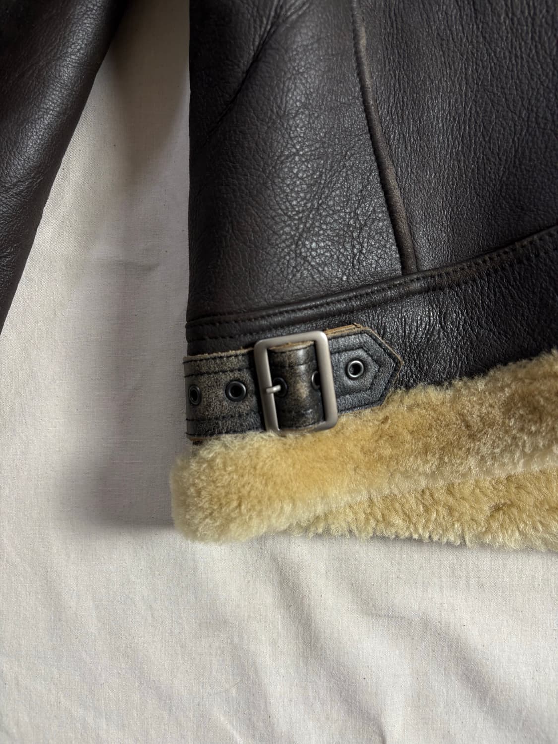 Levis 리바이스 B-3 양가죽 시어링 무스탕 봄버 자켓 L 상품이미지9