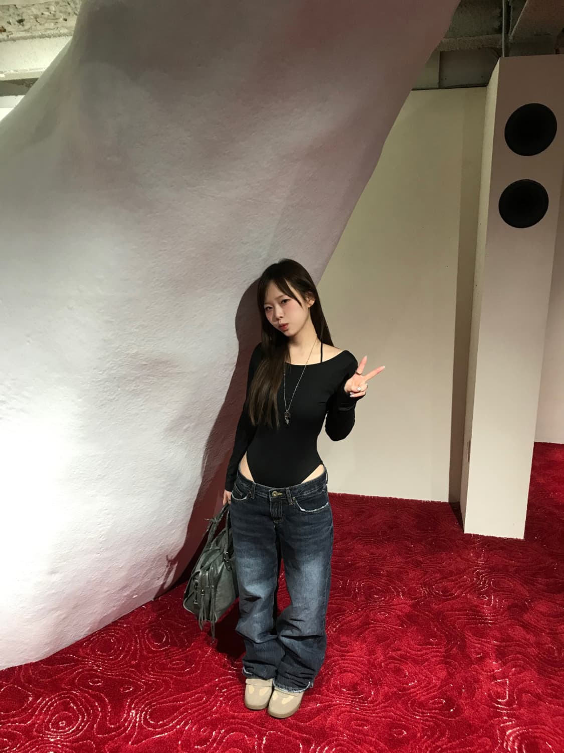 새상품 아워캐비넷 핀터 데님 팬츠 상품이미지5