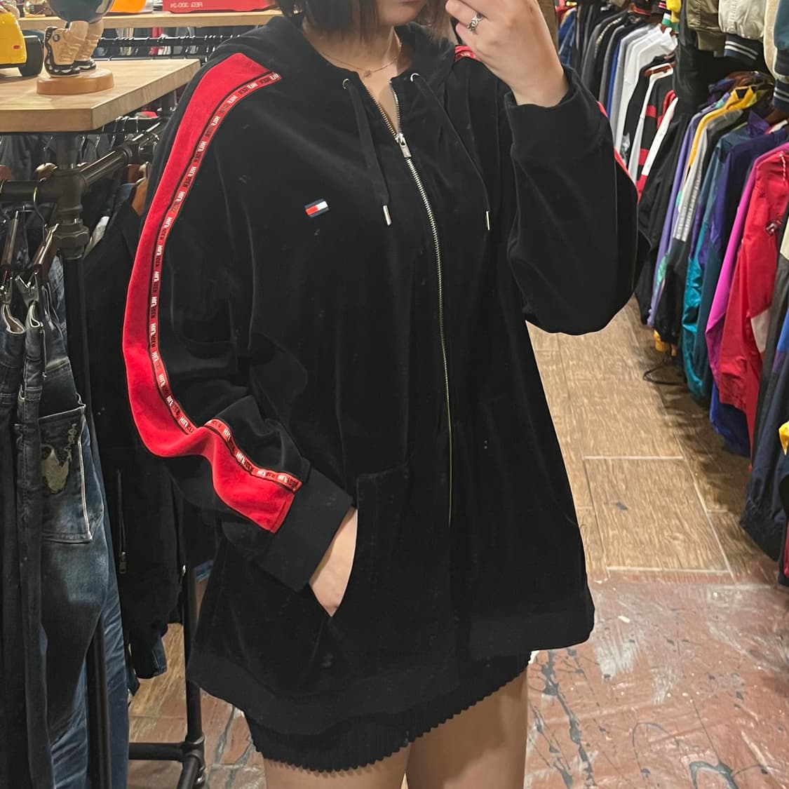 [HI] 타미힐피거 집업 블랙 상품이미지3