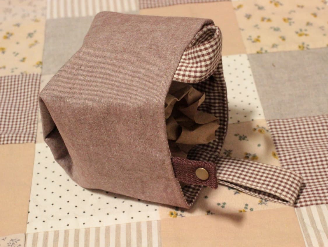 핸드메이드 브라운 파우치 상품이미지8