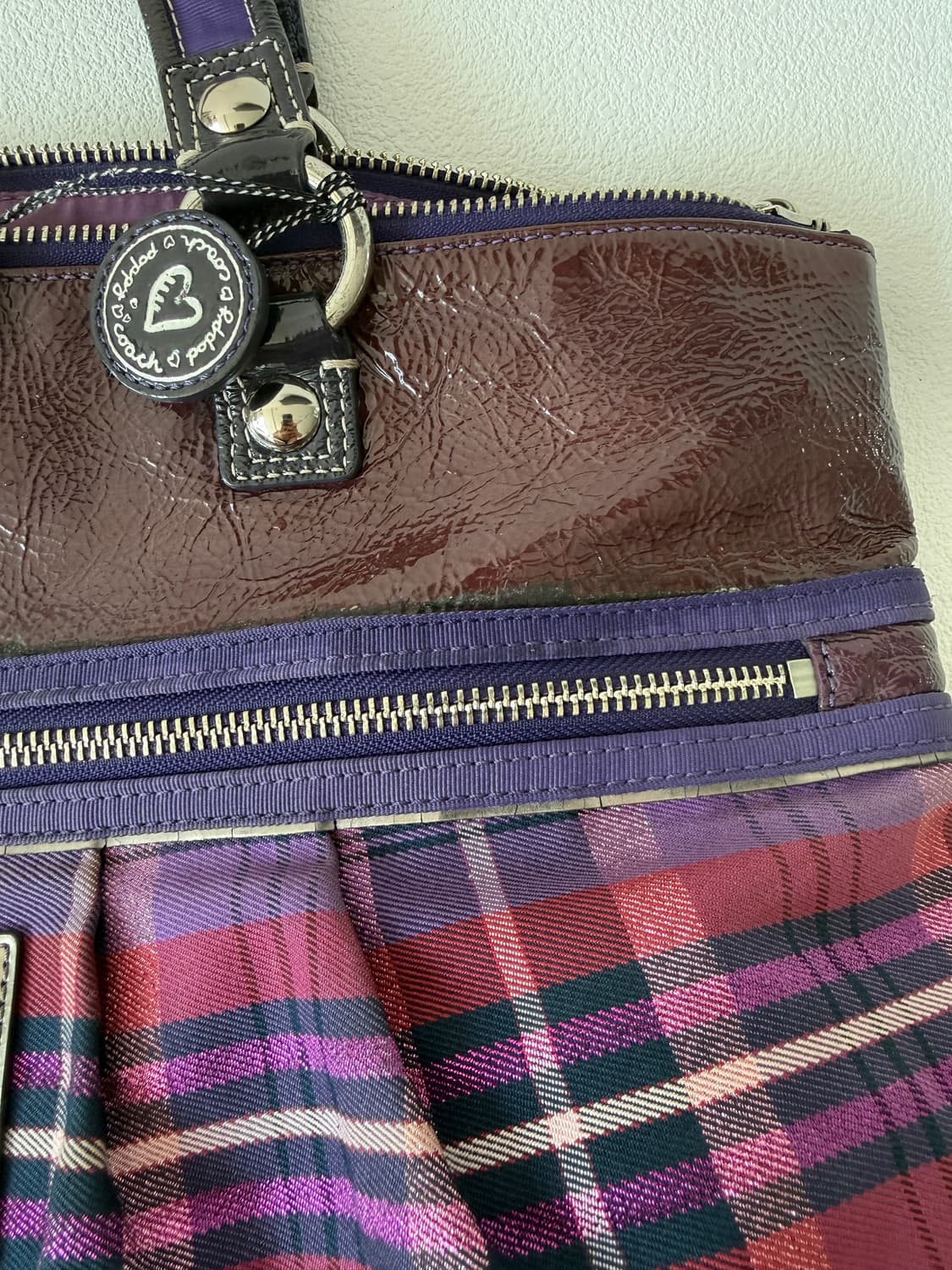 코치(Coach) 체크 토트백(내부 로고 갈라짐) 상품이미지7