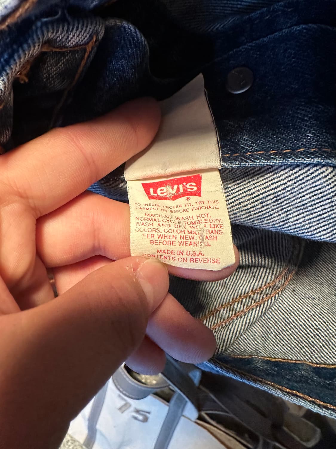 90s USA 빈티지 리바이스 3rd 3세대 데님 트러커 자켓 상품이미지8