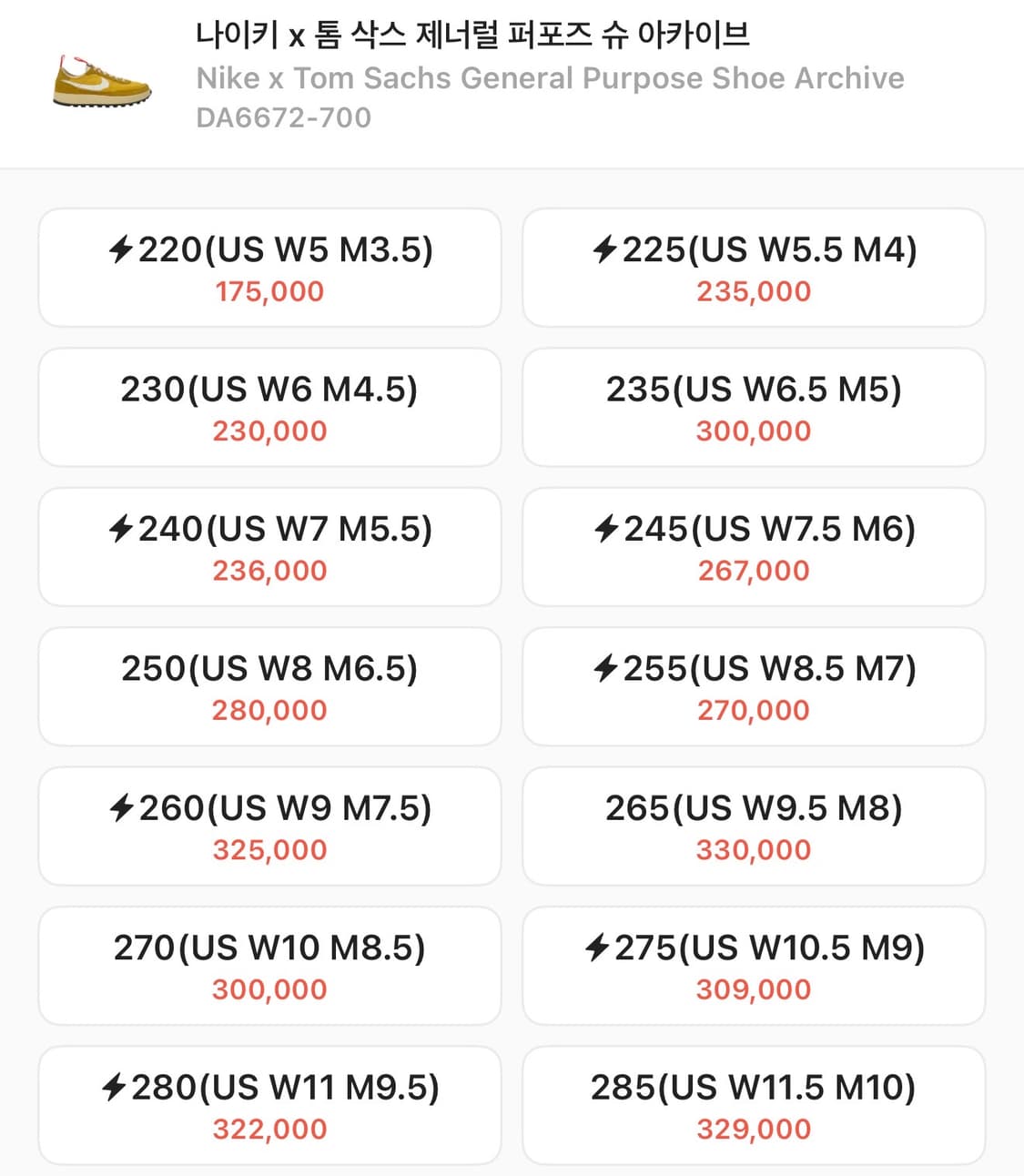 (270) 나이키 x 톰 삭스 제너럴 퍼포즈 슈 아카이브 상품이미지2