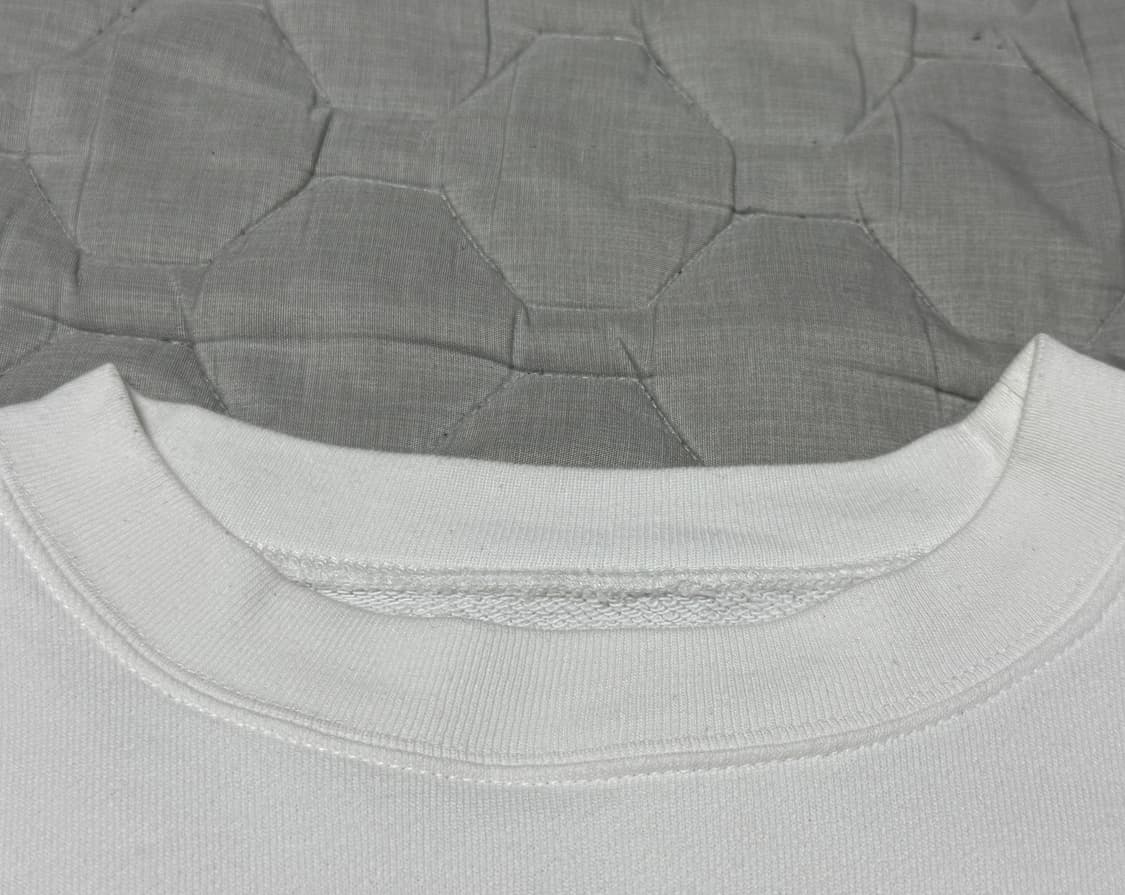 캐피탈 에코 플리스 크루 스웨트셔츠 화이트 2사이즈 상품이미지4