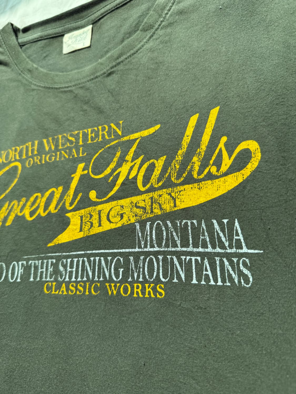 카키 티셔츠 상품이미지2