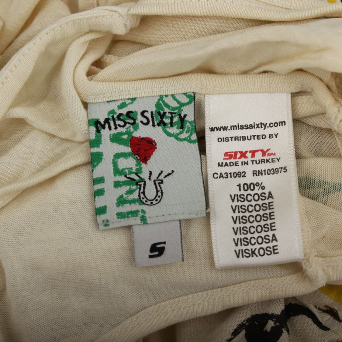 미스식스티 아이보리 아플리케 민소매 상의(S) 상품이미지4
