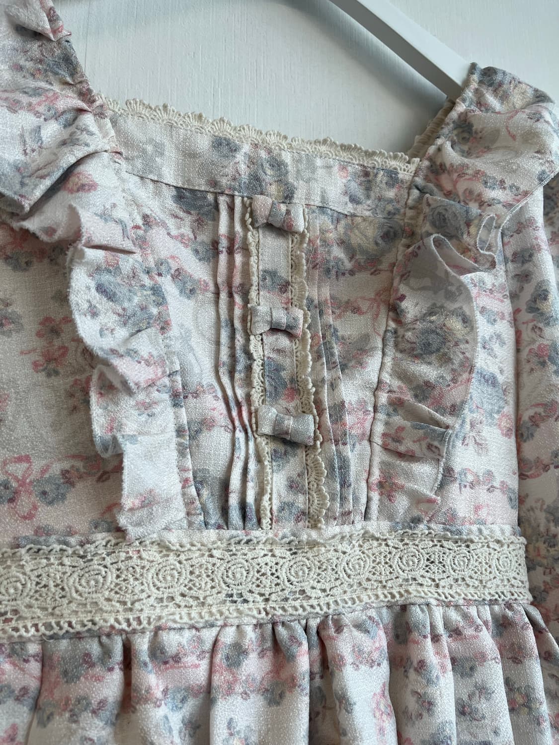 리즈리사 플라워 프릴 리본 원피스 상품이미지3