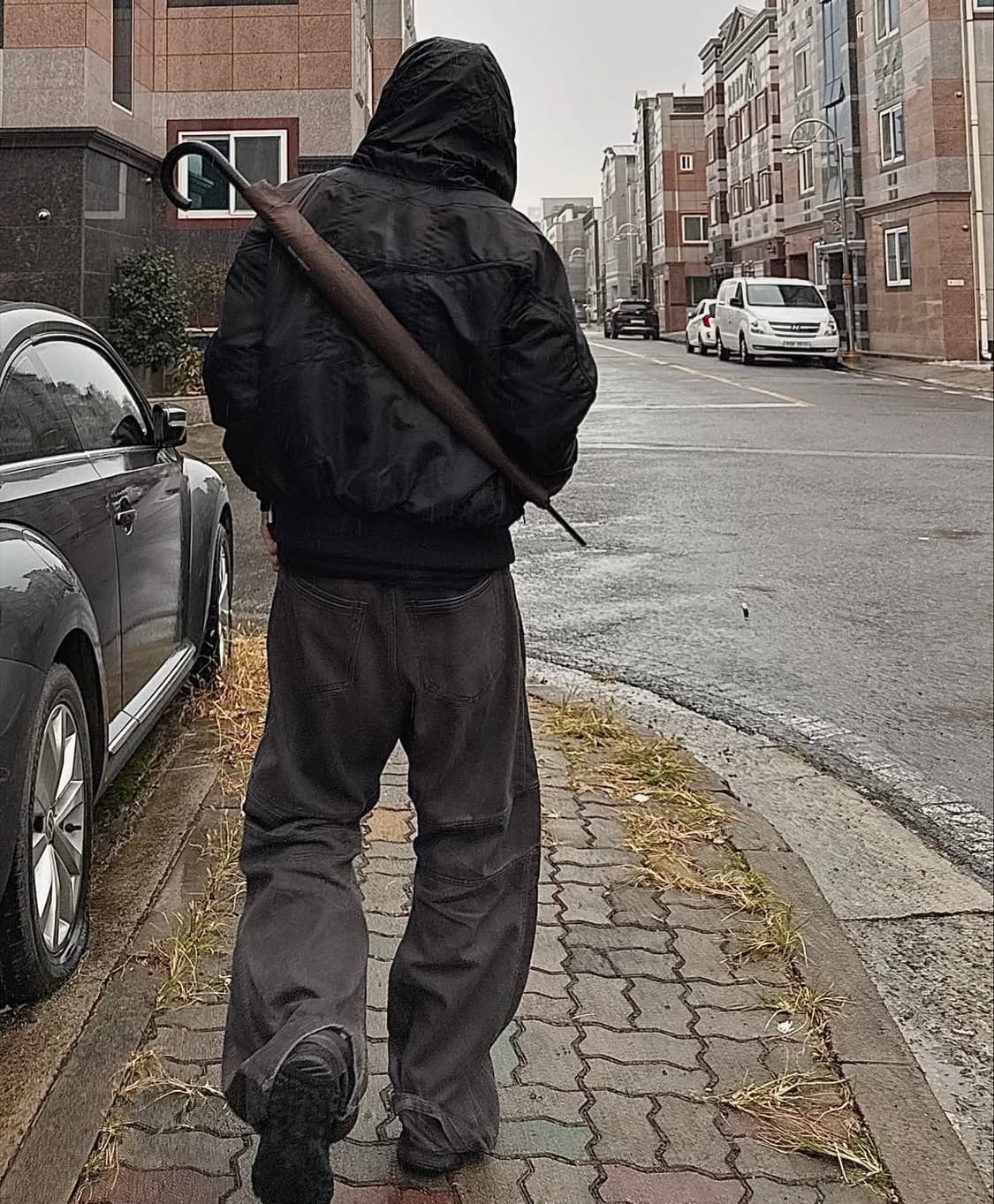 산산기어 x 알파 인더스트리 MA-1 플라이트 자켓 블랙 - 23FW 상품이미지2