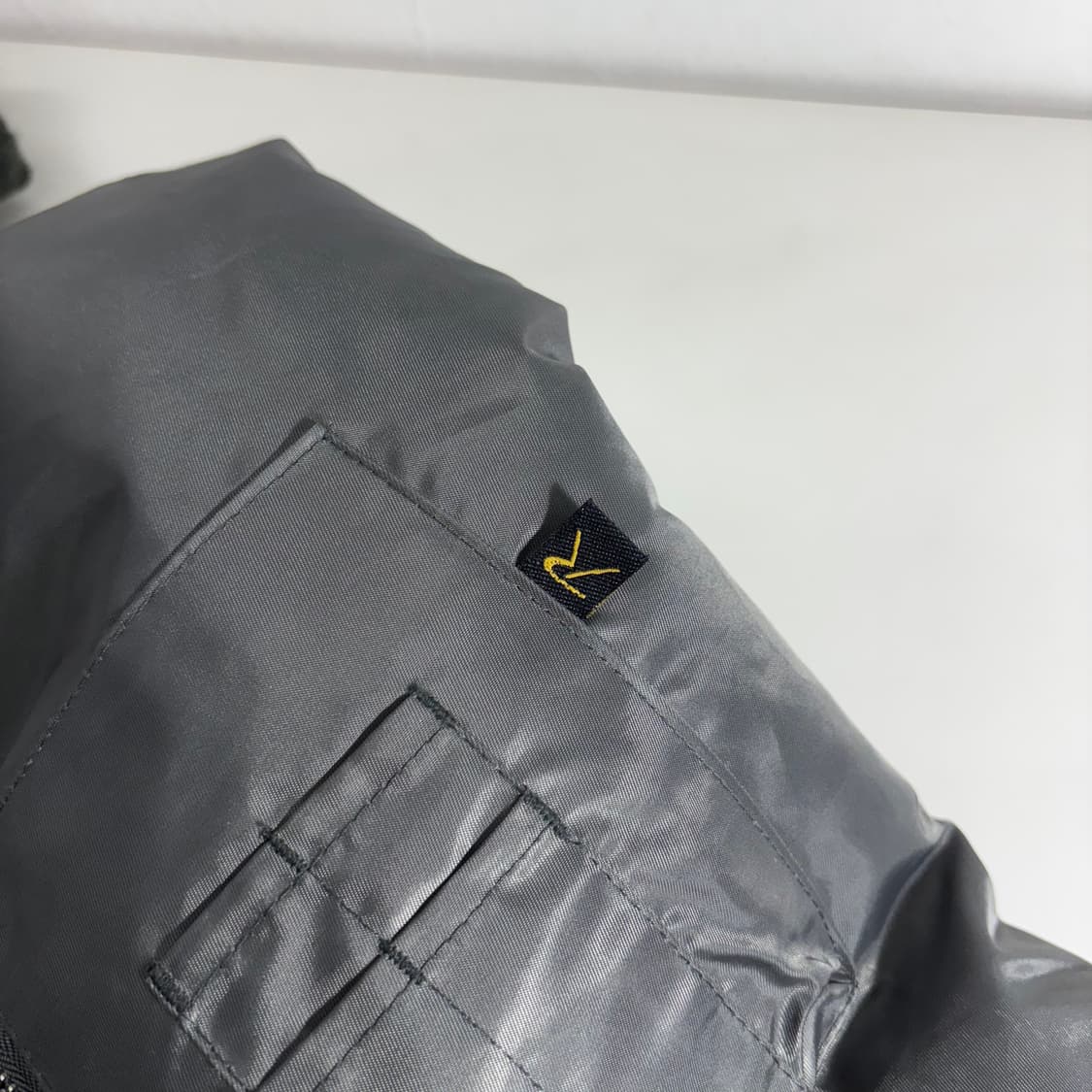 XXL 로스코 카키그레이 오버핏 누빔 항공점퍼 상품이미지4