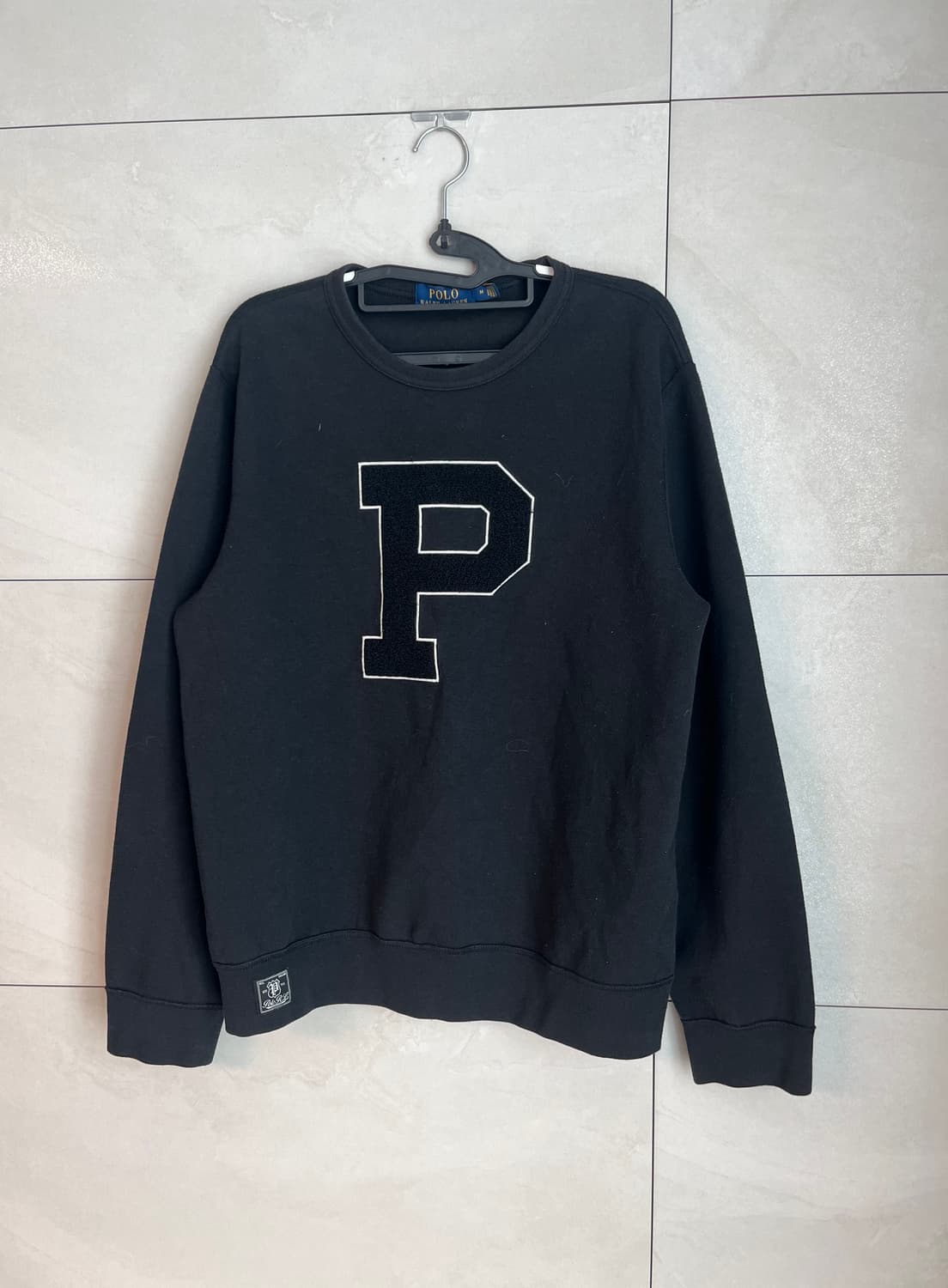 폴로 랄프로렌 P로고 크루넥 맨투맨 티셔츠 (M) 상품이미지3