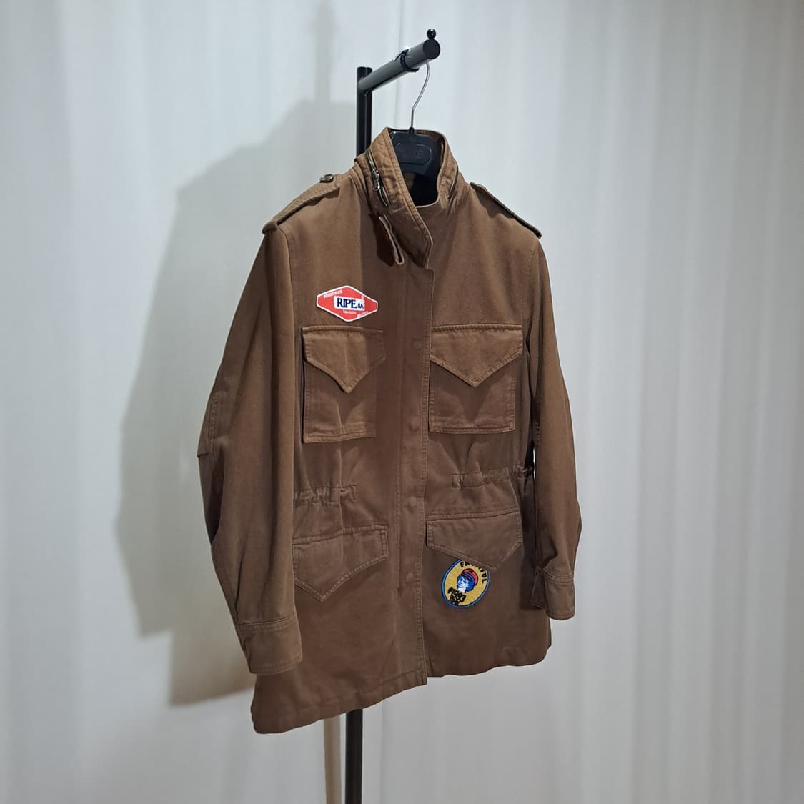 (여성) 타임 패치 페인팅 야상자켓 F B112 상품이미지3