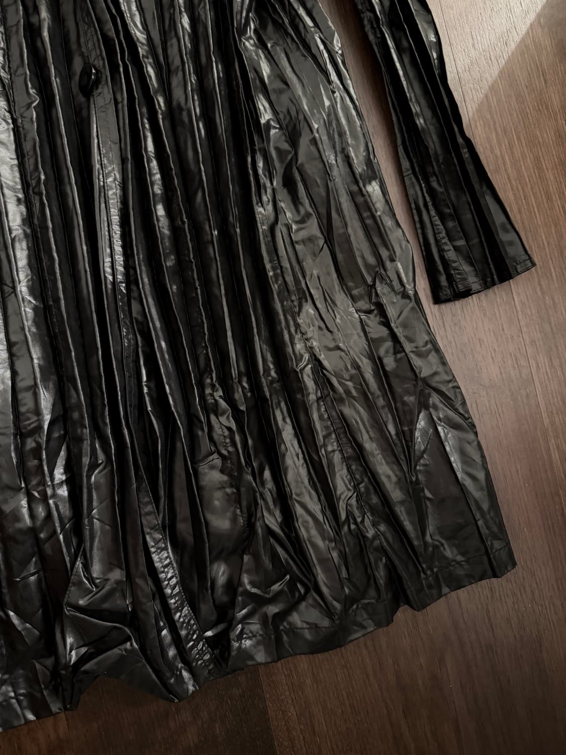 스피치오 롱 플리츠 코트 자켓 상품이미지6