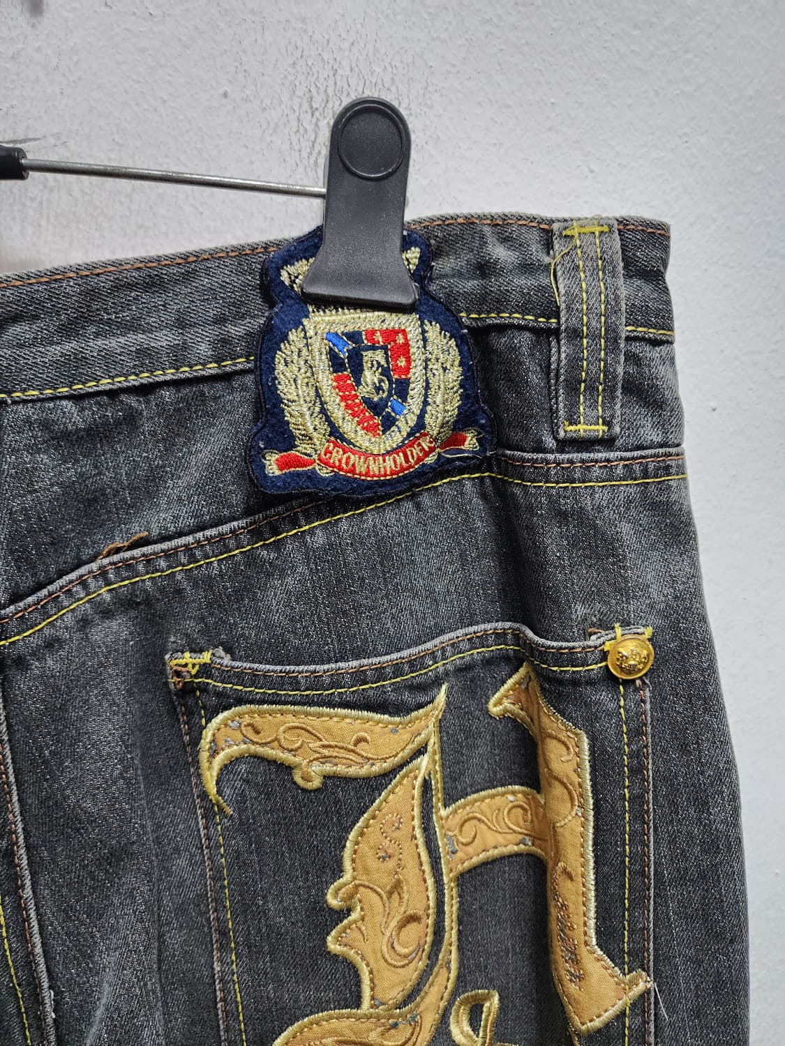 크라운홀더 90's 스트릿  흑청바지 상품이미지3