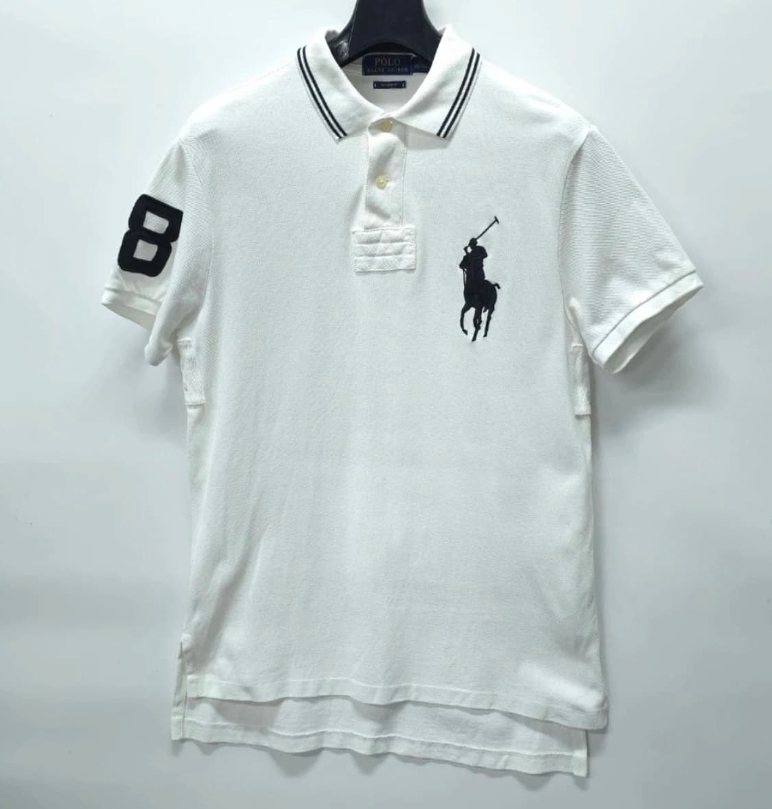 정품 폴로랄프로렌 빅포니 숫자 카라 반팔티 M 상품이미지1