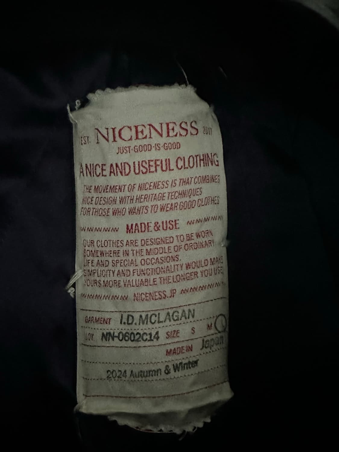 [L] 나이스네스 멕라간 피코트 인디고 블루 상품이미지4