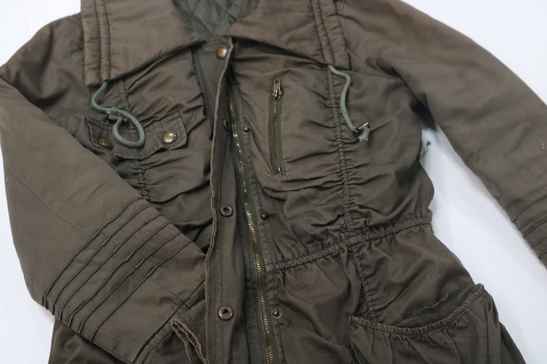 Lazy Daisy 레이지 데이지 빈티지 카키 셔링 디테일 필드 자켓 상품이미지6