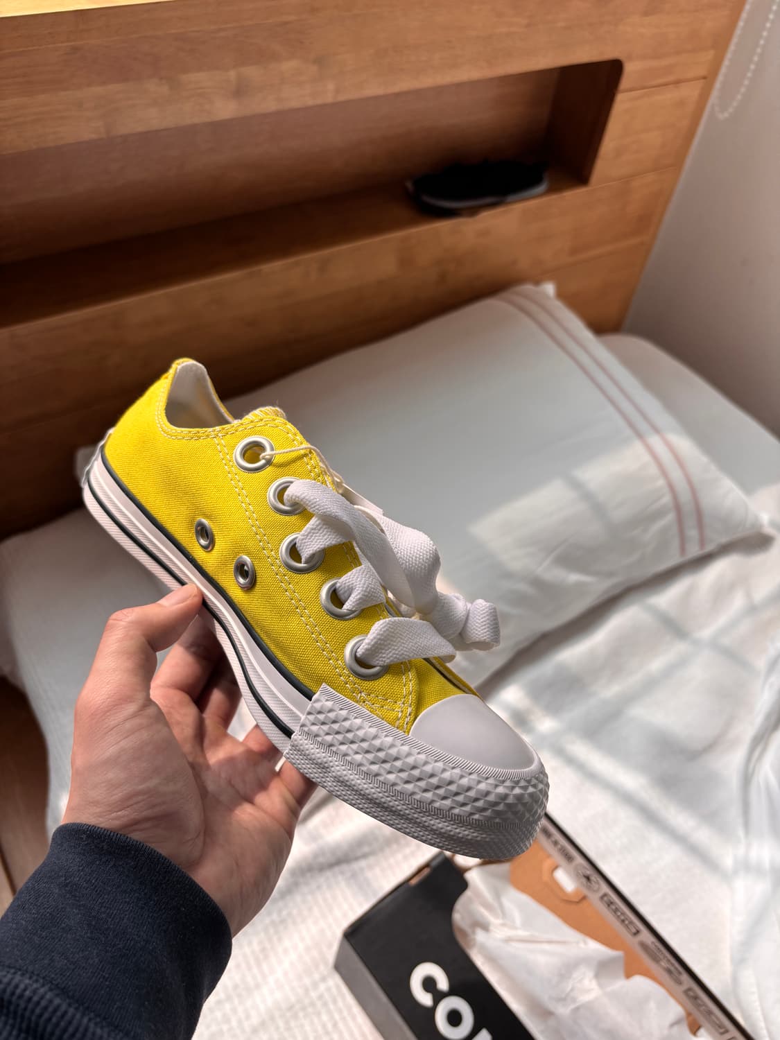 컨버스 올스타 스케치 로우 옐로우 235 새상품  상품이미지1