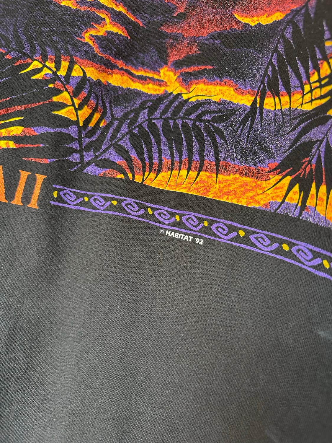 90s 하와이 Hawaii 싱글스티치 프린팅 티셔츠 1992 상품이미지5