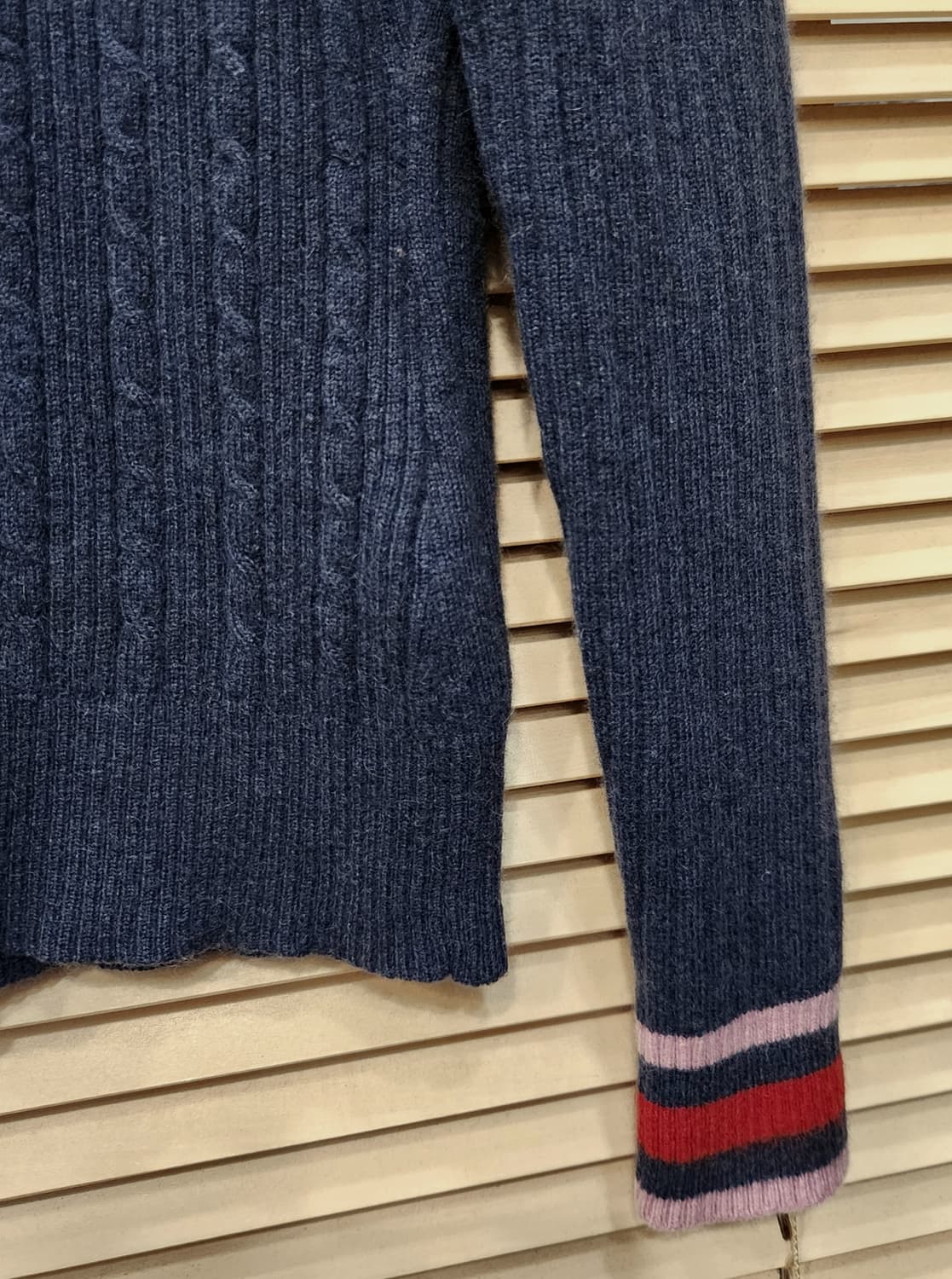 이태리 캐시미어100 여성니트짚업 상품이미지3