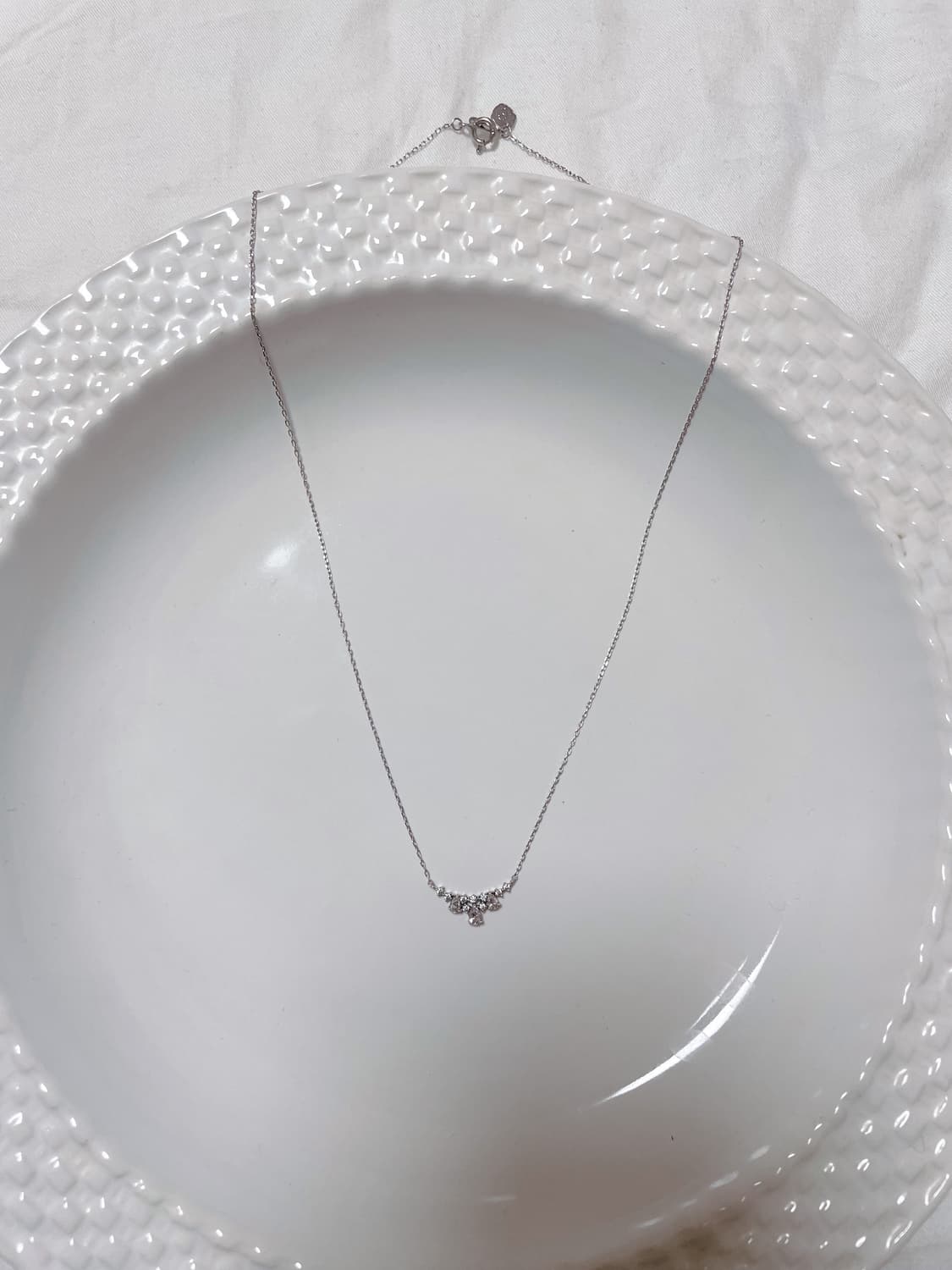 [1회착용]스톤헨지 실버925 순은 큐빅 목걸이 상품이미지3