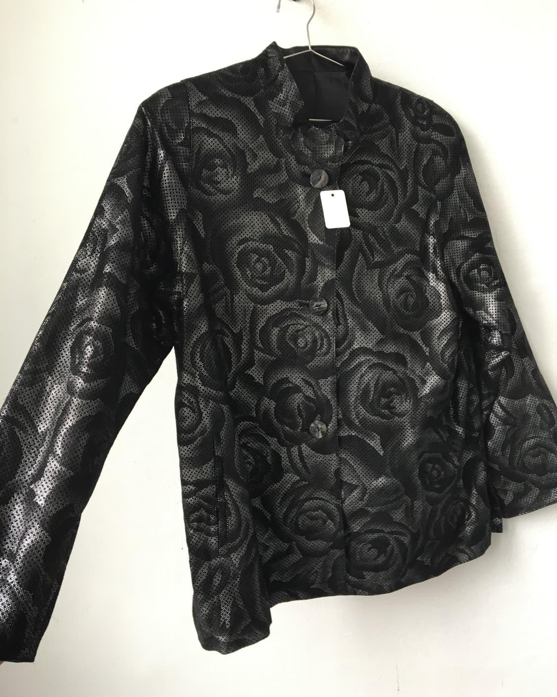 Flower pattern glossy jacket 상품이미지2