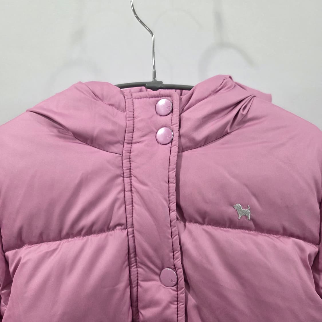 블루독 키즈 핑크 패딩 80/20 상품이미지2