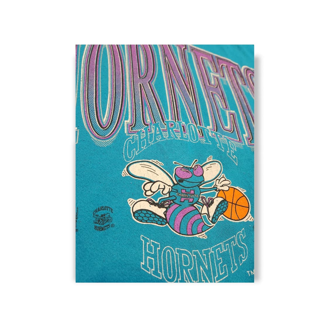 90's NBA 샬롯 호네츠 오피셜 스웻셔츠 (USA) 상품이미지5