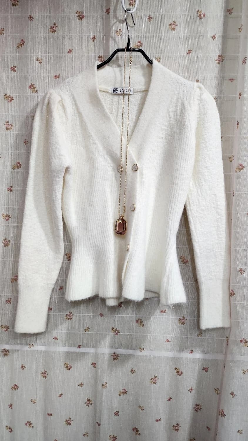 에고이스트 페플럼 니트 가디건 25년7월 제조 상품이미지2