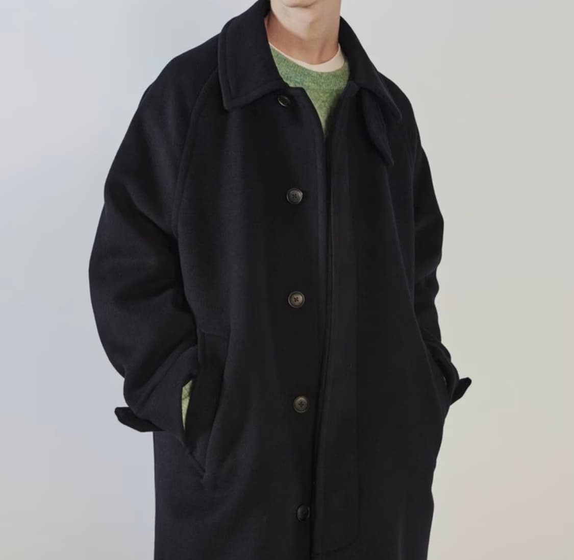 M) 헤지스 his 발마칸 네이비 상품이미지1