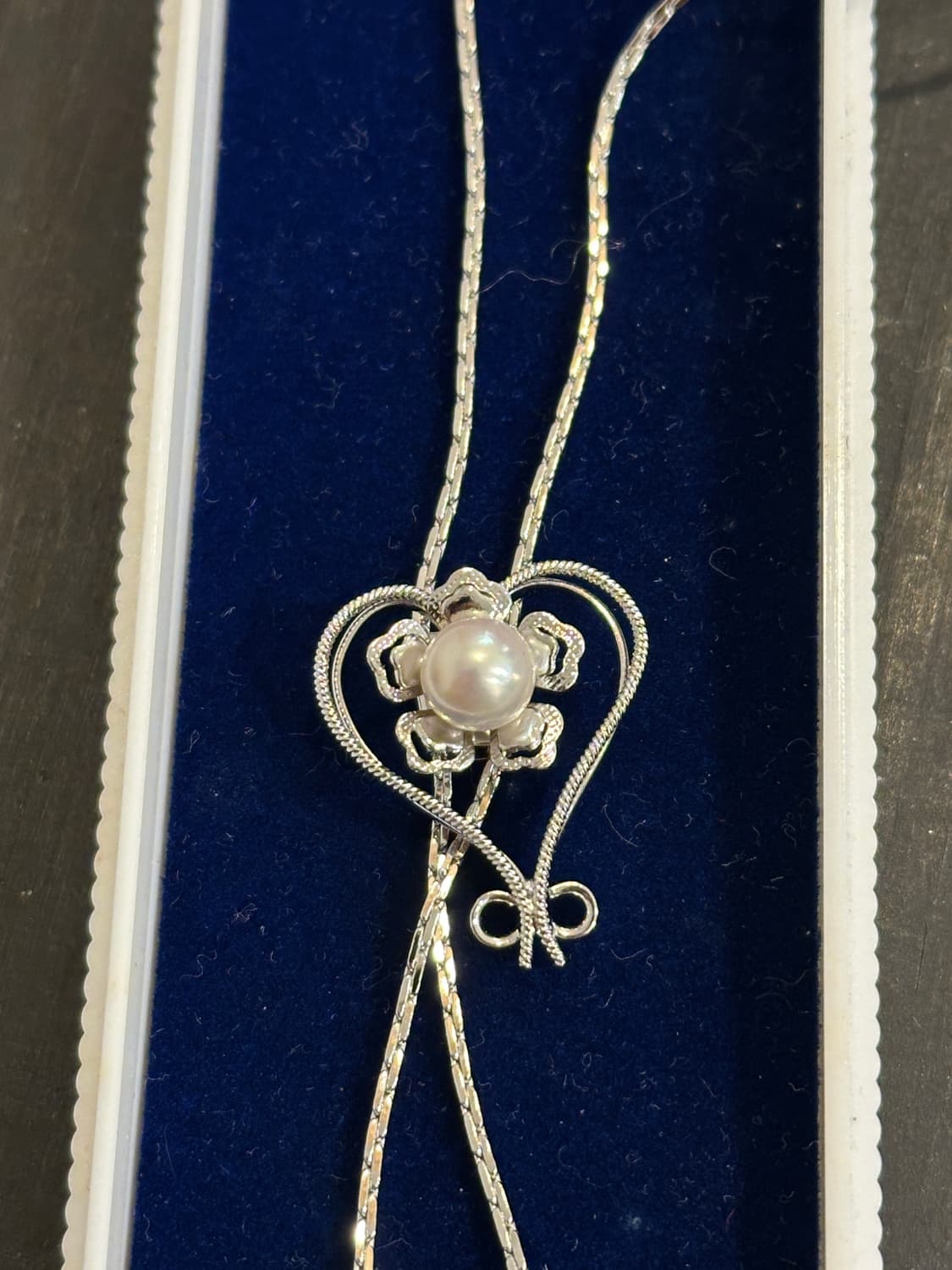 Vintage pearl bolo tie💕 상품이미지2