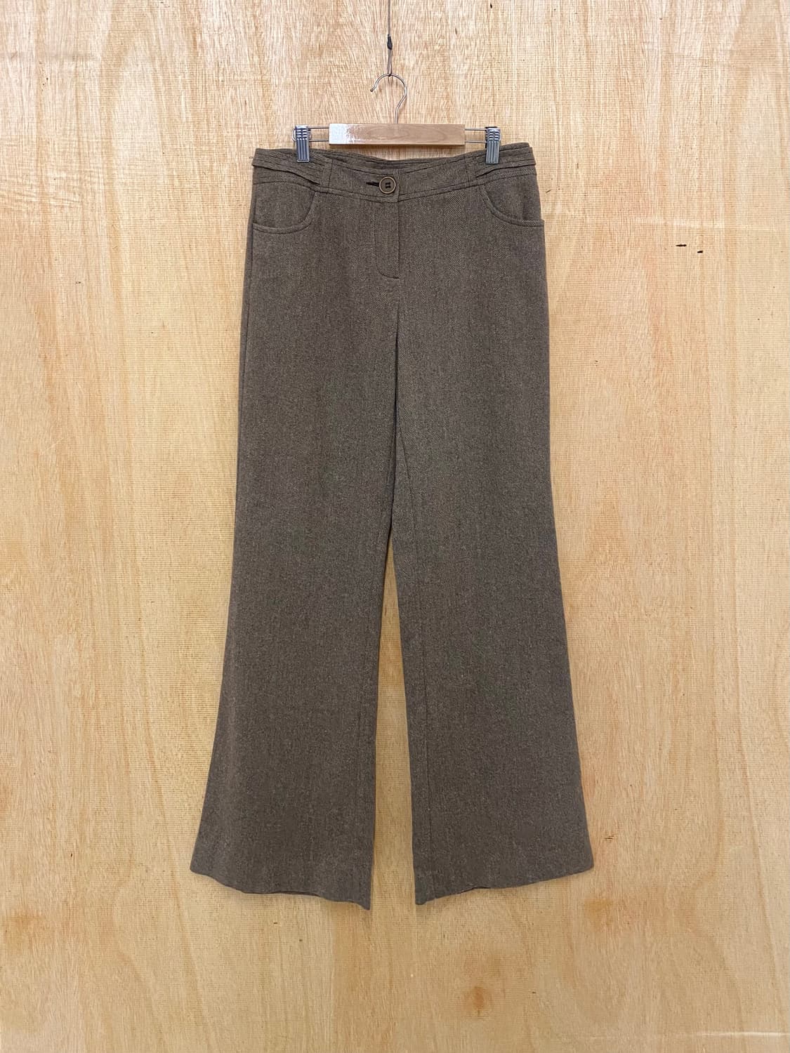 MAX&CO flare slacks 막스앤코 헤링본 플레어 핏 슬랙스 상품이미지4