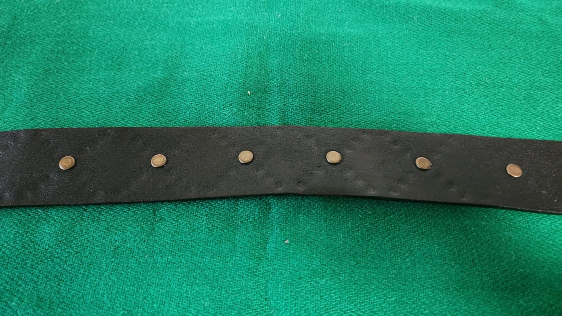 톰보이 블랙 스터드 장식 통가죽 벨트 상품이미지7