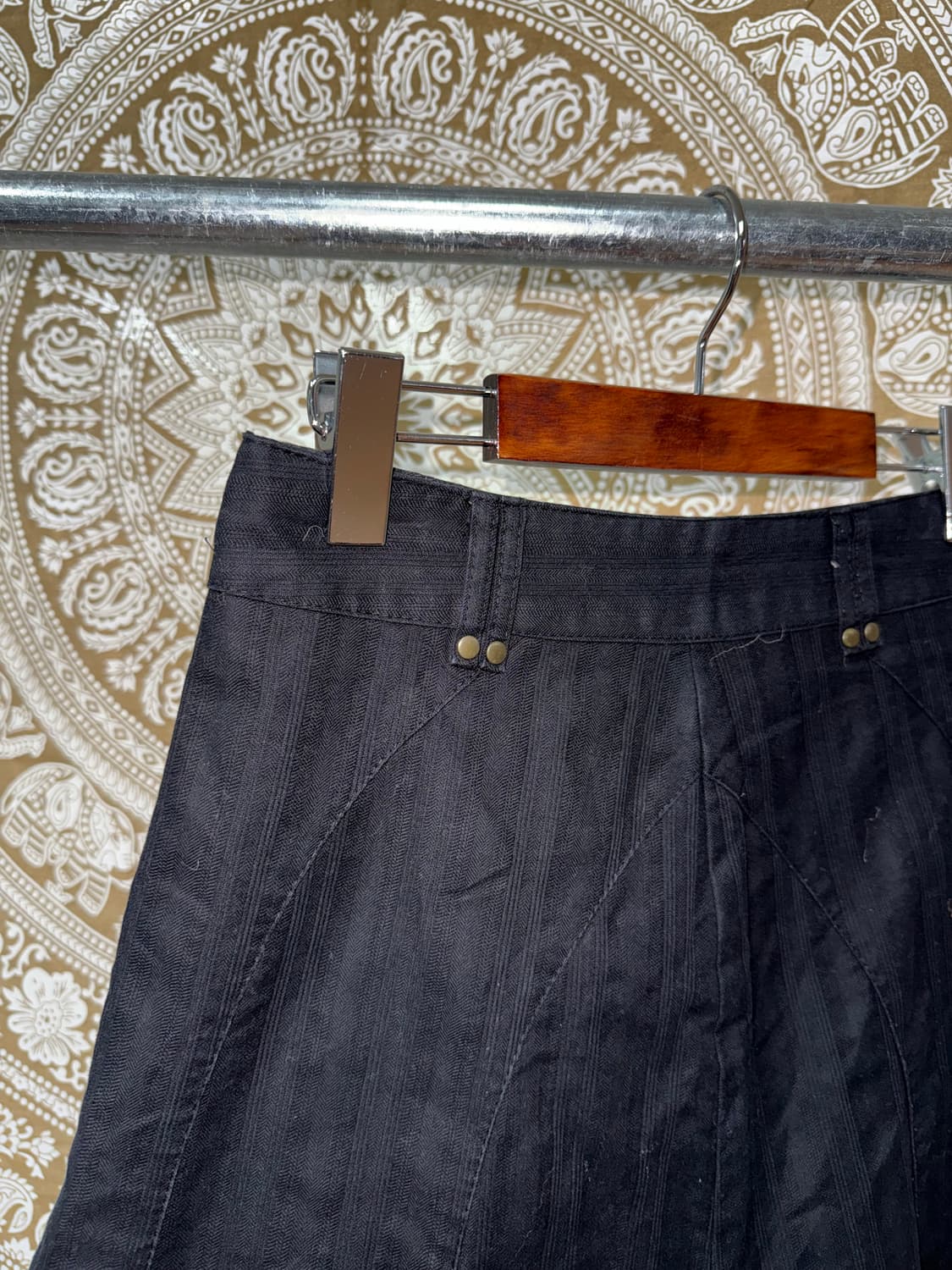 빈티지 여성 코튼 미디스커트  상품이미지4