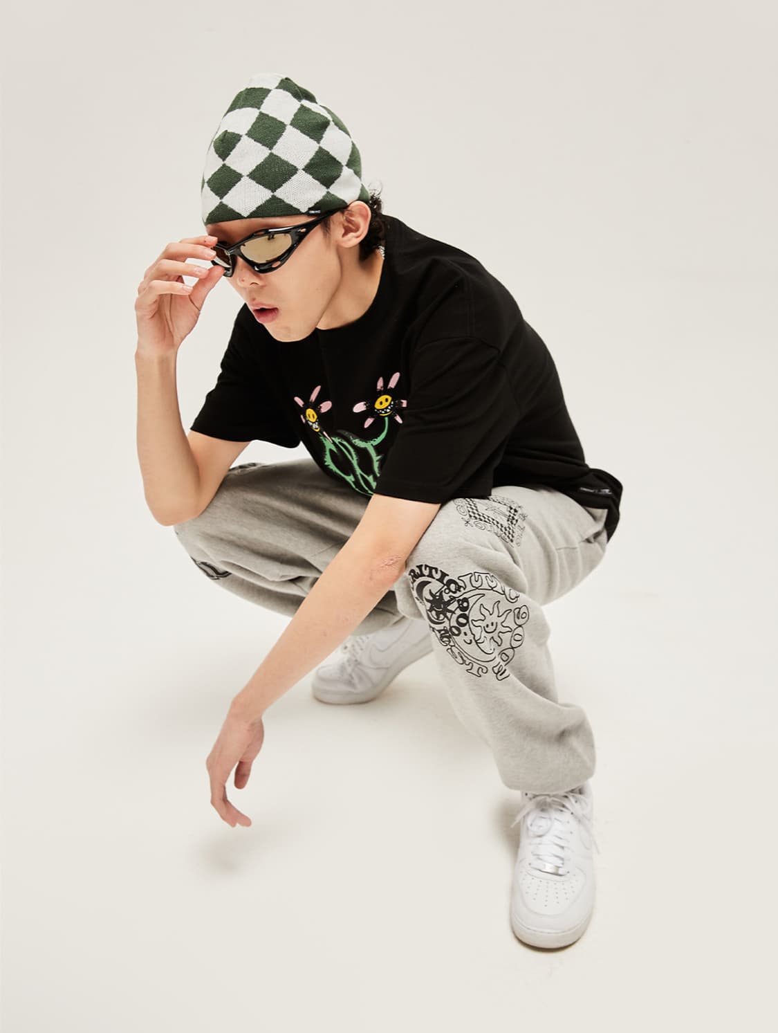 크리틱 멀티 그레이 스웻 팬츠 트레이닝 조거팬츠 XL 상품이미지3