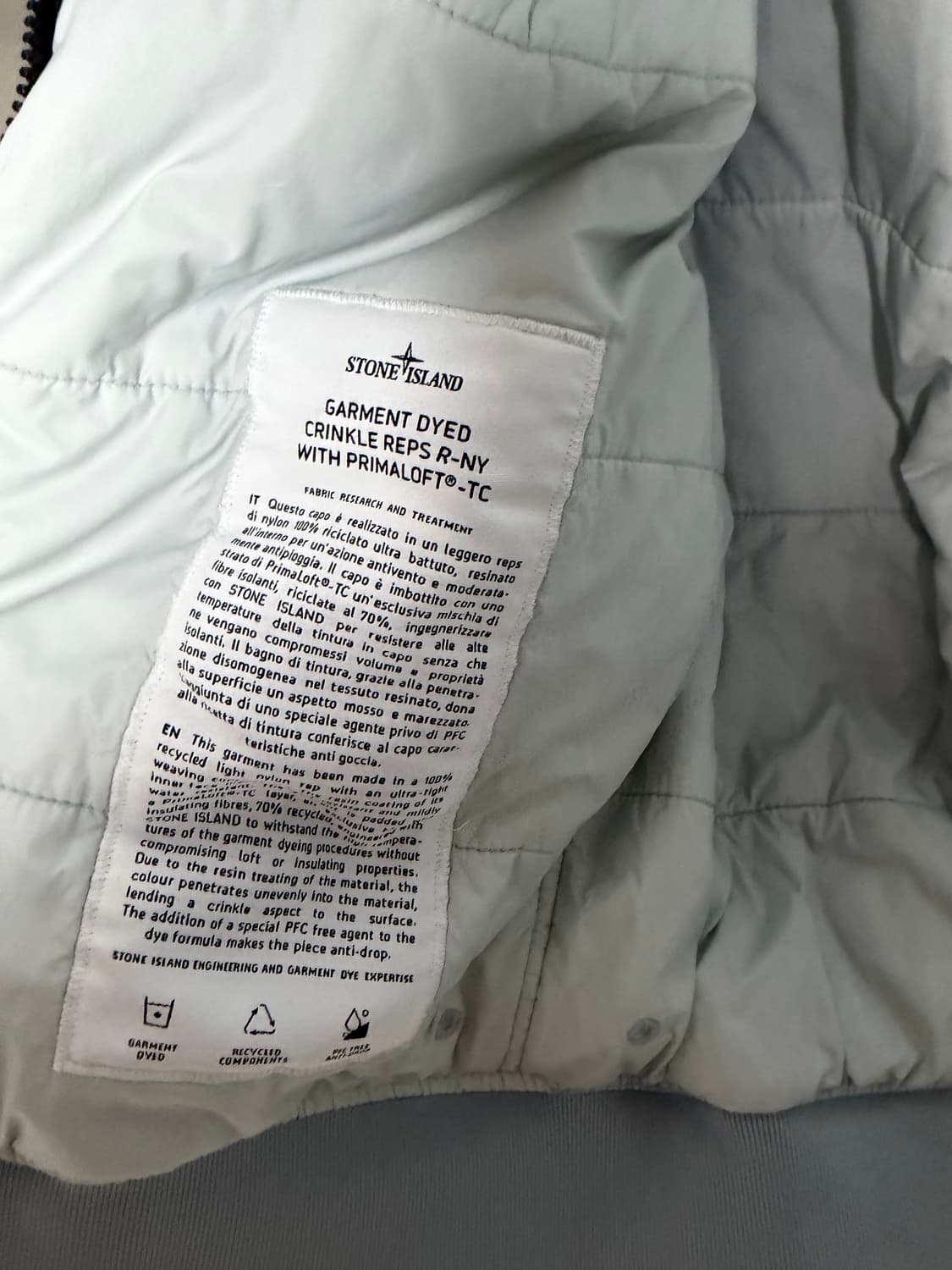 스톤아일랜드 크링클랩스 후드 자켓 M 상품이미지3