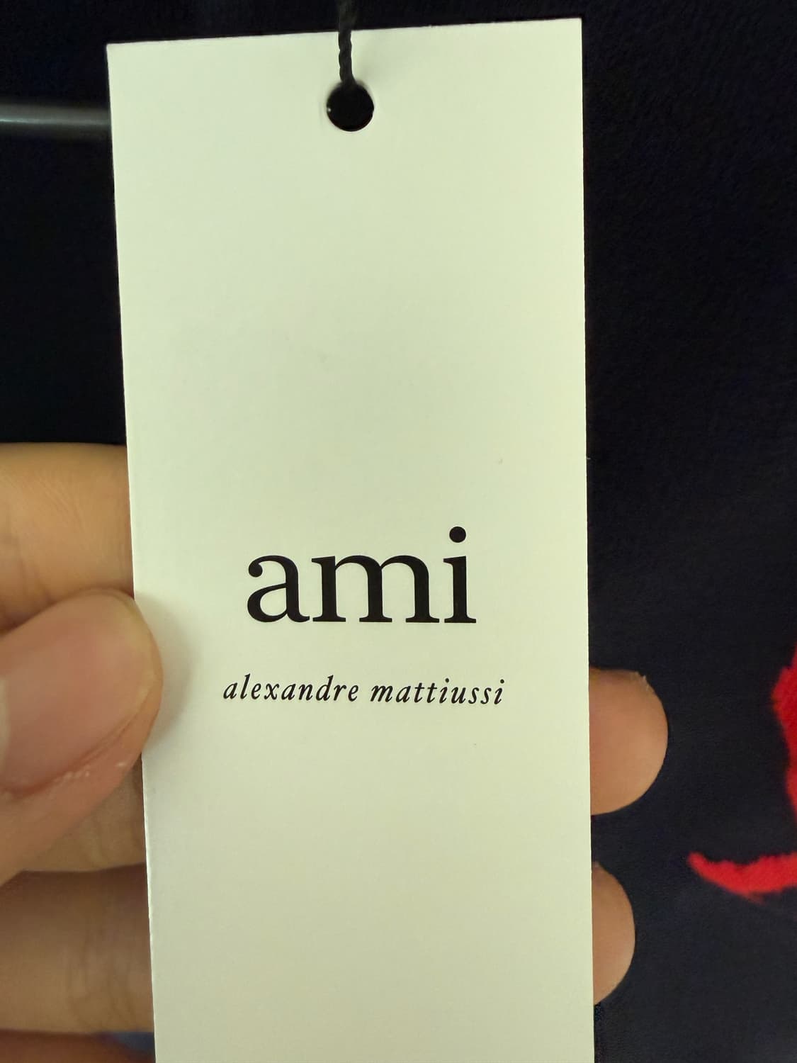 (⚠️설명 필독⚠️) 아미 빅 하트 가디건 네이비 여성용 상품이미지3