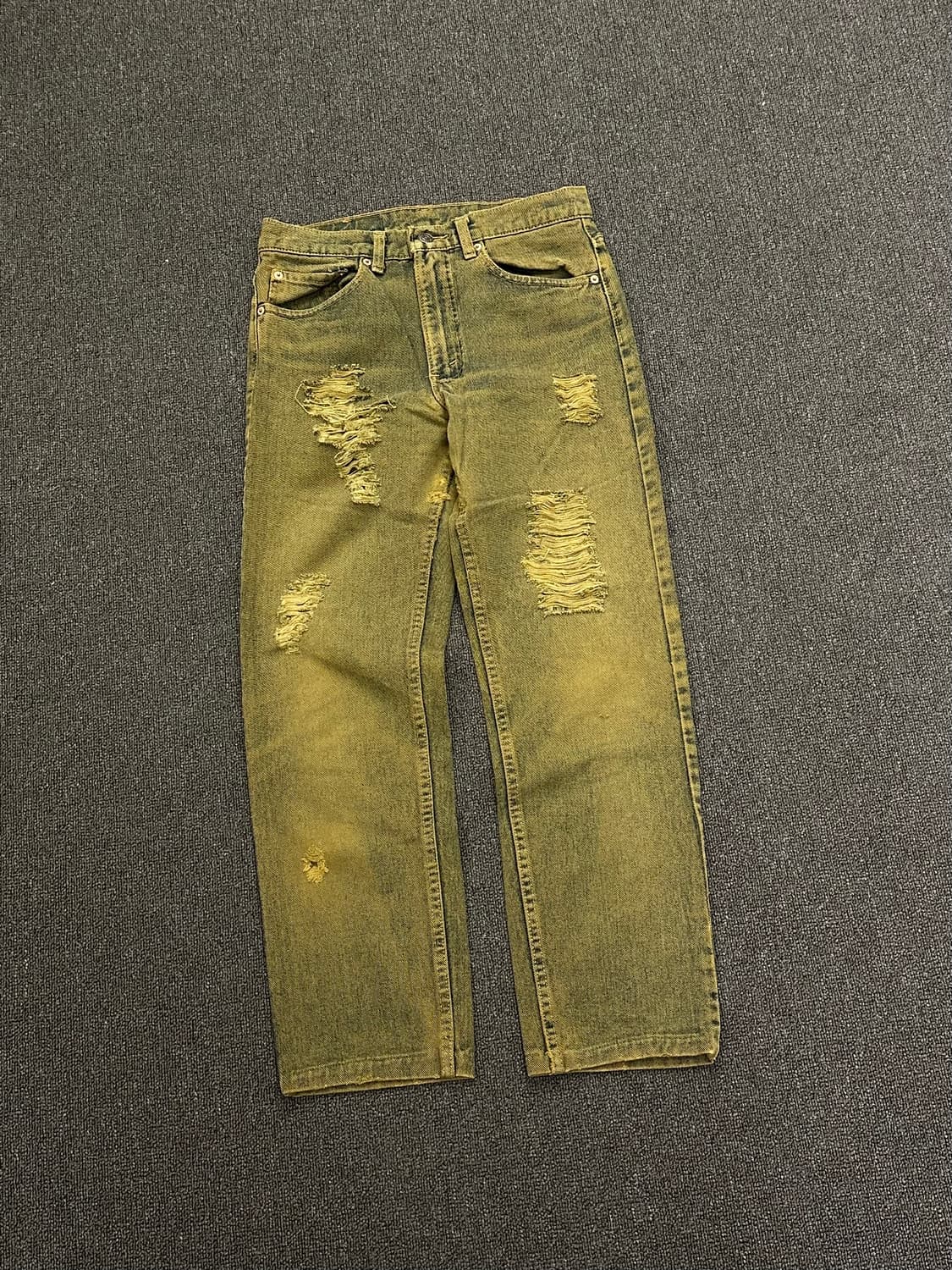 31x30)리바이스 505 옐로우 워싱 데님팬츠 상품이미지5